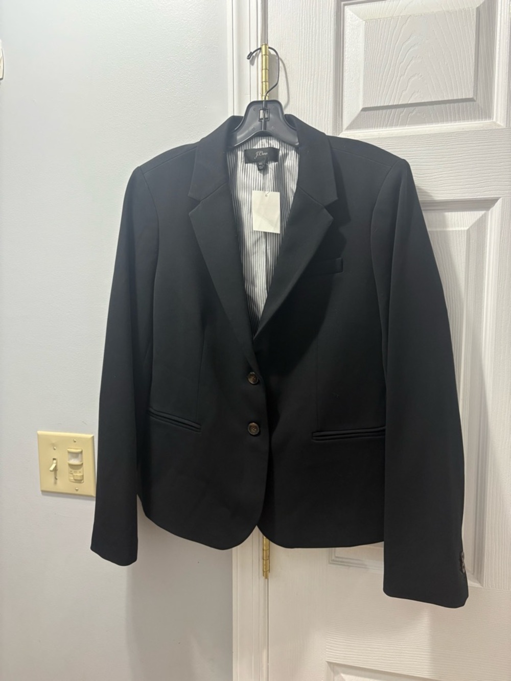 J. Crew School Boy Blazer Black Size XL NWT